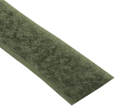 Produktbild von Klettband zum Nähen - Flauschband - Textilbefestigung - Olivgrün 20 mm x 3 m