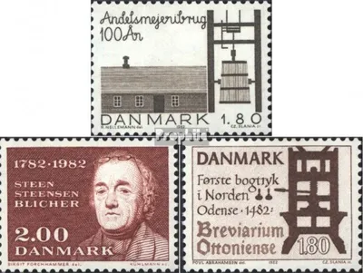 Produktbild von Briefmarken Dänemark 1982 Mi 757,761,763 (kompl.Ausg.) postfrisch Sondermarken