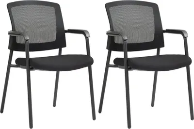 Produktbild von 2-teiliges Set Konferenzsitze – Esszimmerstühle – Ergonomischer Komfort und platzsparendes Design