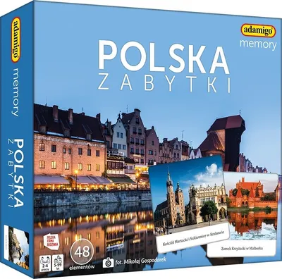 Zdjęcie produktu dla Polska zabytki Gra memory Adamigo 07905