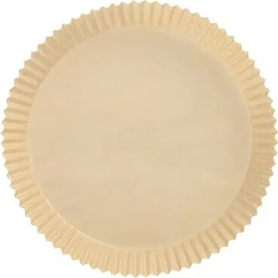 Produktbild von 100x Backpapierzuschnitte für Heißluftfritteusen Mikrowelle Backofen Ø20cm x 4,5cm braun
