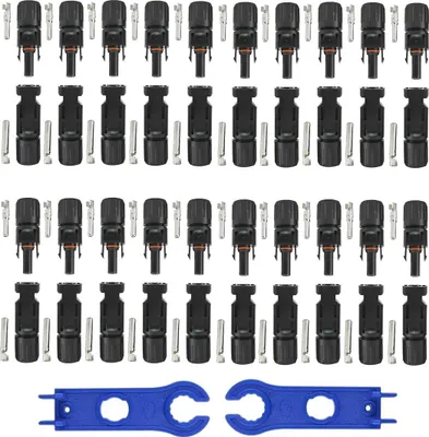 Produktbild von 20 Paar Solar Stecker und Buchse Solarsteckverbinder IP68 1500V für Solarkabel 2,5/4/6mm² + Schraubenschlüssel Werkzeug