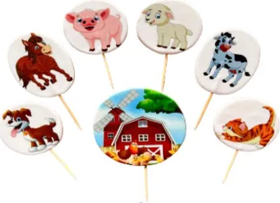 Obrázek produktu pro Cukrová figurka zápich veselá farma - K Decor
