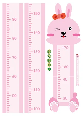 Produktbild von Tier-Wachstumstabelle für Babys – Selbstklebender Wandaufkleber für Kinderzimmer, Spielzimmer, Babyzimmer, Jungen und Mädchen