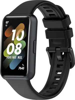 Obrázek produktu pro Huawei Band 7 Náramek Na Hodinky Černý Silikonový Vodotěsný