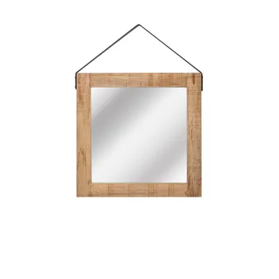 Produktbild von LABEL51 Spiegel - Natur - Mangoholz - 60x60 cm