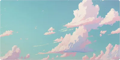 Produktbild von Wolken Am Himmel– Schreibtischunterlage – Schreibtisch Tischunterlage – 120x60 cm – Unterlage Groß Schreibtischmatte