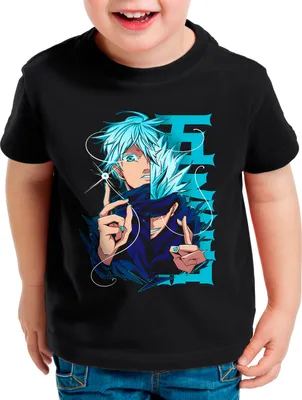 Produktbild von BaumwolleCloud Blue Eyes Kinder T-Shirt  anime japan manga
