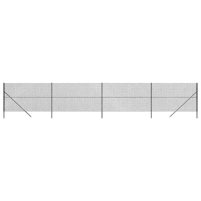 Image de vidaXL Clôture grillagée Anthracite 1,4x10 m