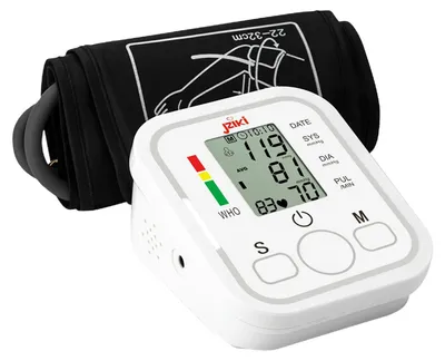 Obrázek produktu pro JZIKI ZK-B869 digitální tlakoměr na paži, BP, elektronický tlakoměr, tonometr, paměť 99 × 2, měření srdeční frekvence, s velkým LCD displejem, pro domácí použití