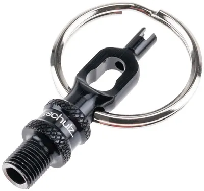 Produktbild von BY,SCHULZ Ventiladapter "V.5" Aluminium eloxiert, schwarz