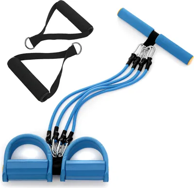 Produktbild von Expander Widerstandsband Blau – Fitnessband mit 3 Schwierigkeitsstufen | Vielseitiges Trainingsband für Ganzkörpertraining