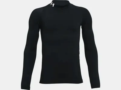 Produktbild von UNDER ARMOUR ColdGear Armour Mock langarm Trainingsshirt Jungen 001 - black/white XL (165-178 cm)