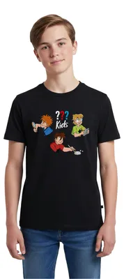 Produktbild von Spreadshirt Die Drei Fragezeichen Kids Detektive Teenager Premium T-Shirt, 158/164 (12 Jahre), Schwarz