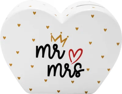 Produktbild von Spardose Motiv Hochzeit Mr & Mrs