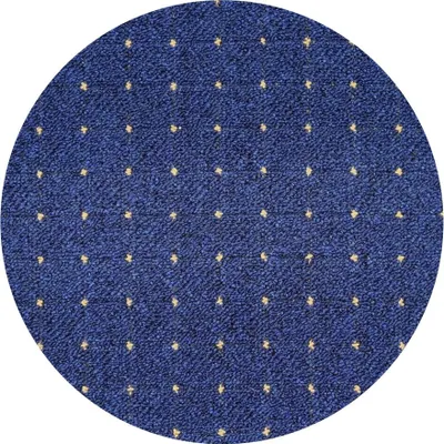 Image de Tapis rond Udinese bleu, 57 x 57 cm (diamètre)