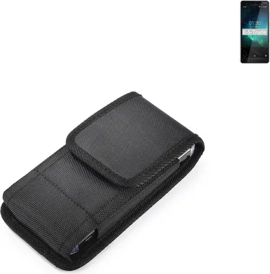 Produktbild von Holster Gürteltasche kompatibel mit Nokia 3.1 C Holster Gürtel Tasche wasserabweisend Handy Hülle Schutz Hülle Outdoor schwarz K-S-Trade