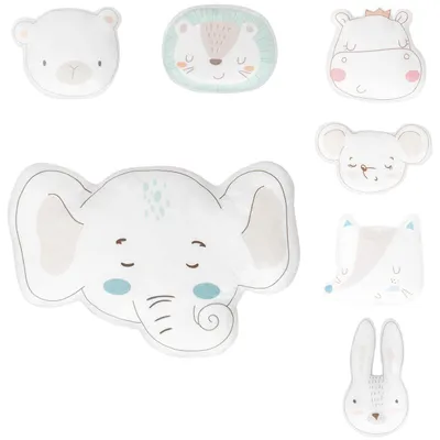 Produktbild von Kikkaboo Babykissen Plüschtier, Kuschelkissen, Figurenkissen, ab Geburt blau