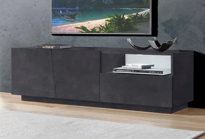 Image de TV-Board >Viterbo< in Schiefer Nachbildung - 150x46x43cm (BxHxT)