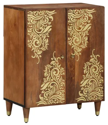 Produktbild von Sideboard Braun 60 x 33 x 75 cm Massivholz Mango