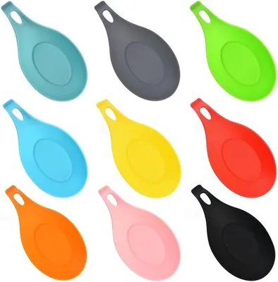 Immagine prodotto di Portacucchiai da cucina in silicone resistenti al calore - 9 pezzi
