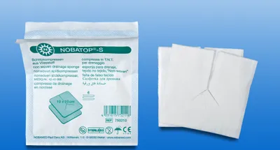 Obrázek produktu pro NOBA Nobatop® netkaná komprese sterilní 7,5 cm x 7,5 cm P2 50 kusů