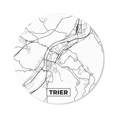 Produktbild von MuchoWow® Mauspad Mousepad Karte - Trier - Stadtplan 20x20 cm - Mousepads - Maus Mat - Pad - Mausunterlage - Schreibtischmatte