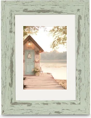 Image de Cadre photo en plastique "Cottage", menthe pastel, 15 x 20 cm
