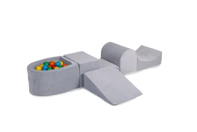 Produktbild von Schaumstoff Bausteine Kinder mit Bällebad - Softbausteine Baby