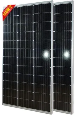 Productafbeelding van Zonnepaneel, monokristallijn, hoge efficiëntie, 2 stuks, 120W