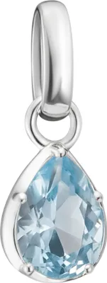 Produktbild von Thomas Sabo CC1331-699-1 Charm-Anhänger Tropfen Hellblau Connect Silber