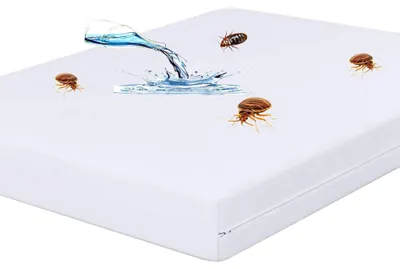 Matratzenschutzbezug 152x200+40 cm, wasserdicht, Anti-Bettwanzen, Anti-Allergie