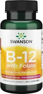 Productafbeelding van VoedingssupplementenSwanson Witamina B12 1000 Mcg (250 zuigtabletten) 7663