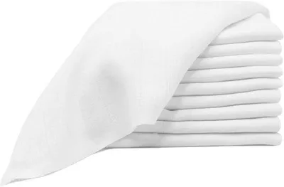 Produktbild von Famanu Set von 10 Baumwoll-Gaze-Tüchern 80x80 cm - Ideal für Babys