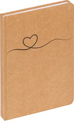 Image de Cahier Walther "Tribal Heart", couleur bronze, 80 feuilles quadrillées