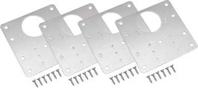 Produktbild von Reparaturset Für Bissen 4 Montageplatten 90X90 Mm 24 Schrauben