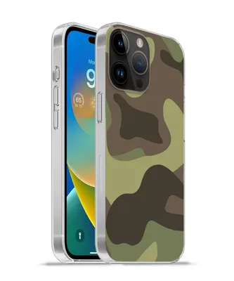 Produktbild von MuchoWow® Handyhülle Schutzhülle Hülle für Apple iPhone 14 Pro Max Illustration eines Tarnmusters Silikon Softcase Handy Hülle - Hardcover