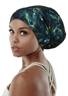 Produktbild von Verstellbare Schlafhaube für lockiges Haar mit Satin-Futter
