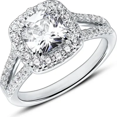 Produktbild von 925er Silber Verlobungsring mit Zirkonia von JEWLIX