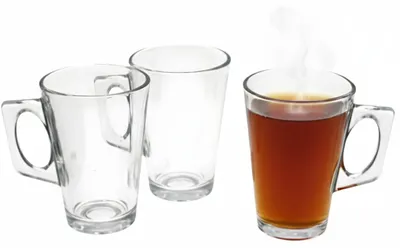Produktbild von Gerimport Teebecher / Tassen - 3x Stuck - Glas - 255 ml