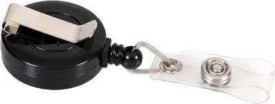 Image de Porte-badge EUROPEL avec yoyo rond noir