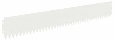 Produktbild von vidaXL Rasenkante 20 stk. 103 x 15 cm Stahl Weiß