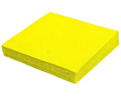 Produktbild von 250x Servietten 24 x 24 cm 1/4 -Falz 2-lagig gelb