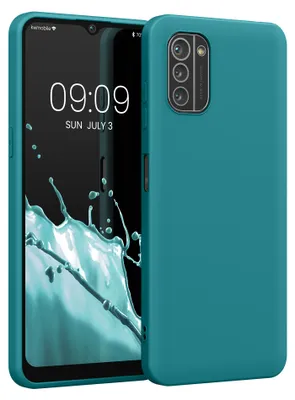 Produktbild von kwmobile Handyhülle für Nokia G21 / G11 Hülle - TPU Case - Kabelloses Laden - Schutzhülle Cover in Petrol matt