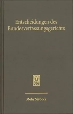 Immagine prodotto di Entscheidungen des Bundesverfassungsgerichts (BVerfGE)