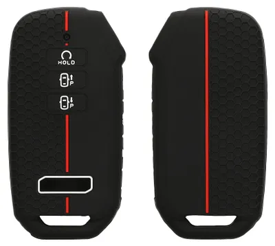 Produktbild von kwmobile Schlüsselhülle für Kia 7-Tasten EV6GT K7 K8 Sportage GTLine Sorento4 Hülle - Autoschlüssel Schlüssel Hülle aus Silikon - Schlüsseletui in