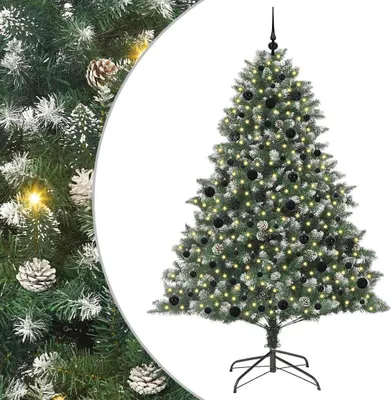 Image de vidaXL Arbre de Noël artificiel vert 210 cm