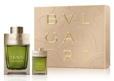 Zdjęcie produktu dla Drewniany zestaw perfum dla mężczyzn BVLGARI, 2-częściowy