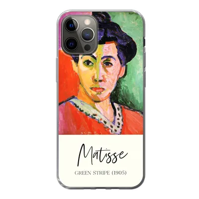 Produktbild von MuchoWow® Handyhülle Schutzhülle Hülle für iPhone 13 Pro Matisse - Grüner Streifen (1905) - Alte Meister Silikon Softcase Handy Hülle - Handy-Tasche