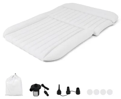 Luftmatratze 190x130 cm, doppelseitig, mit Pumpe, Camping